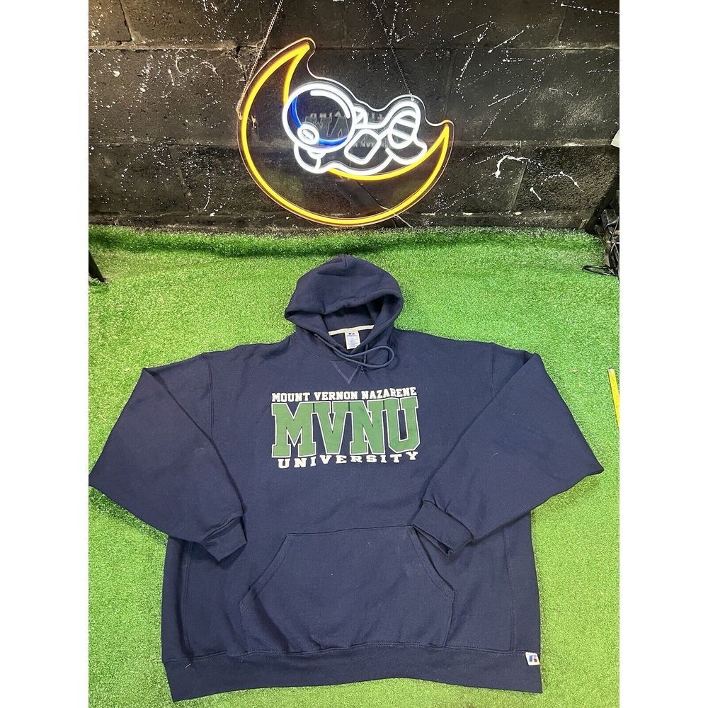 Russell Athletic Mount Vernon Nazarene University‎ MVNU Hoodie Sweatshirt Sz 2XL